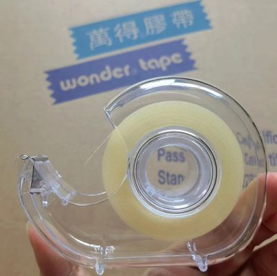 DIY Clear BOPP Stationery Tape 18mm Width Żółtawy Indywidualny Do Projektów